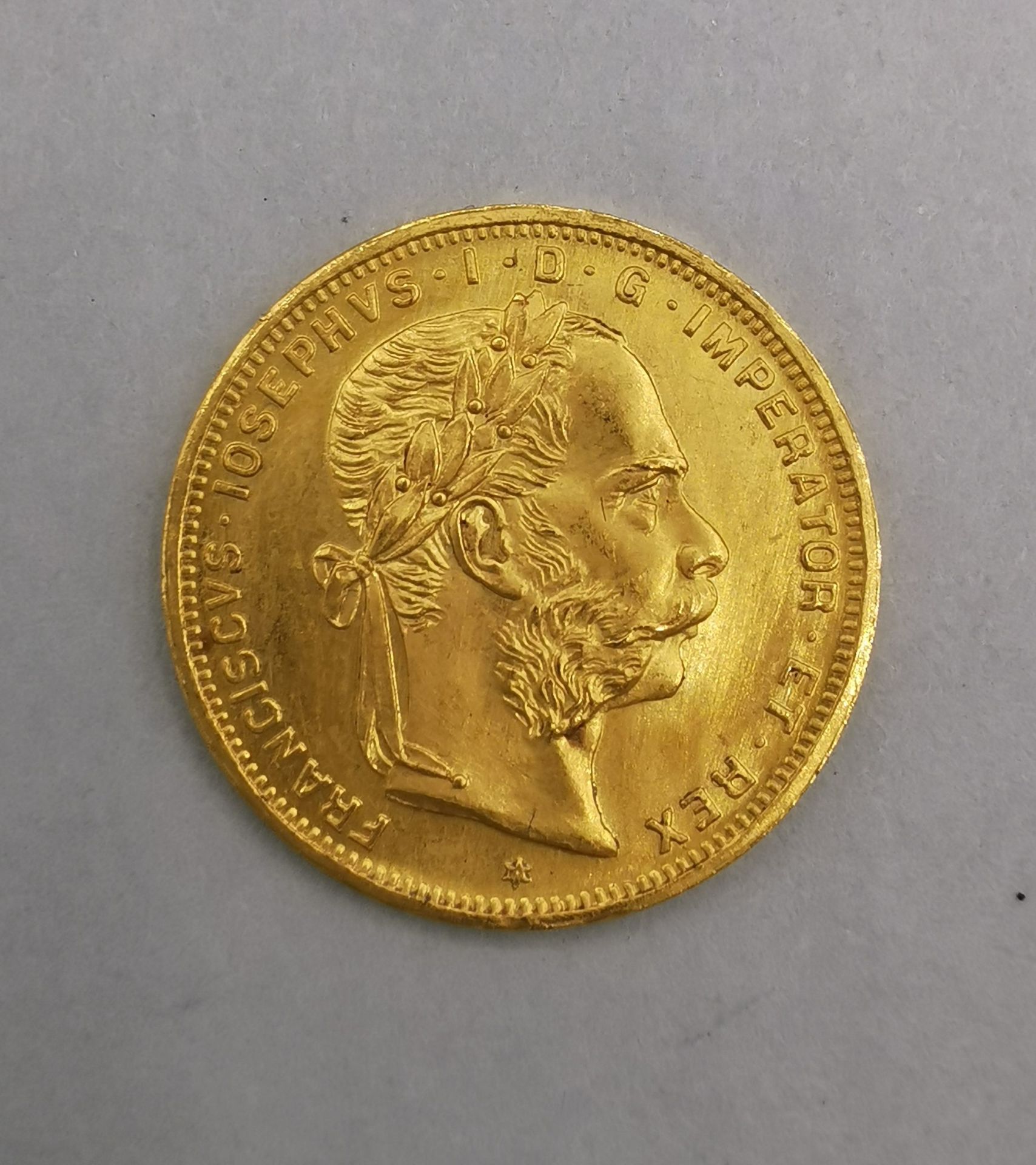 GOLD COIN - 8 FLORIN - 20 FRANKS - Image 2 of 2