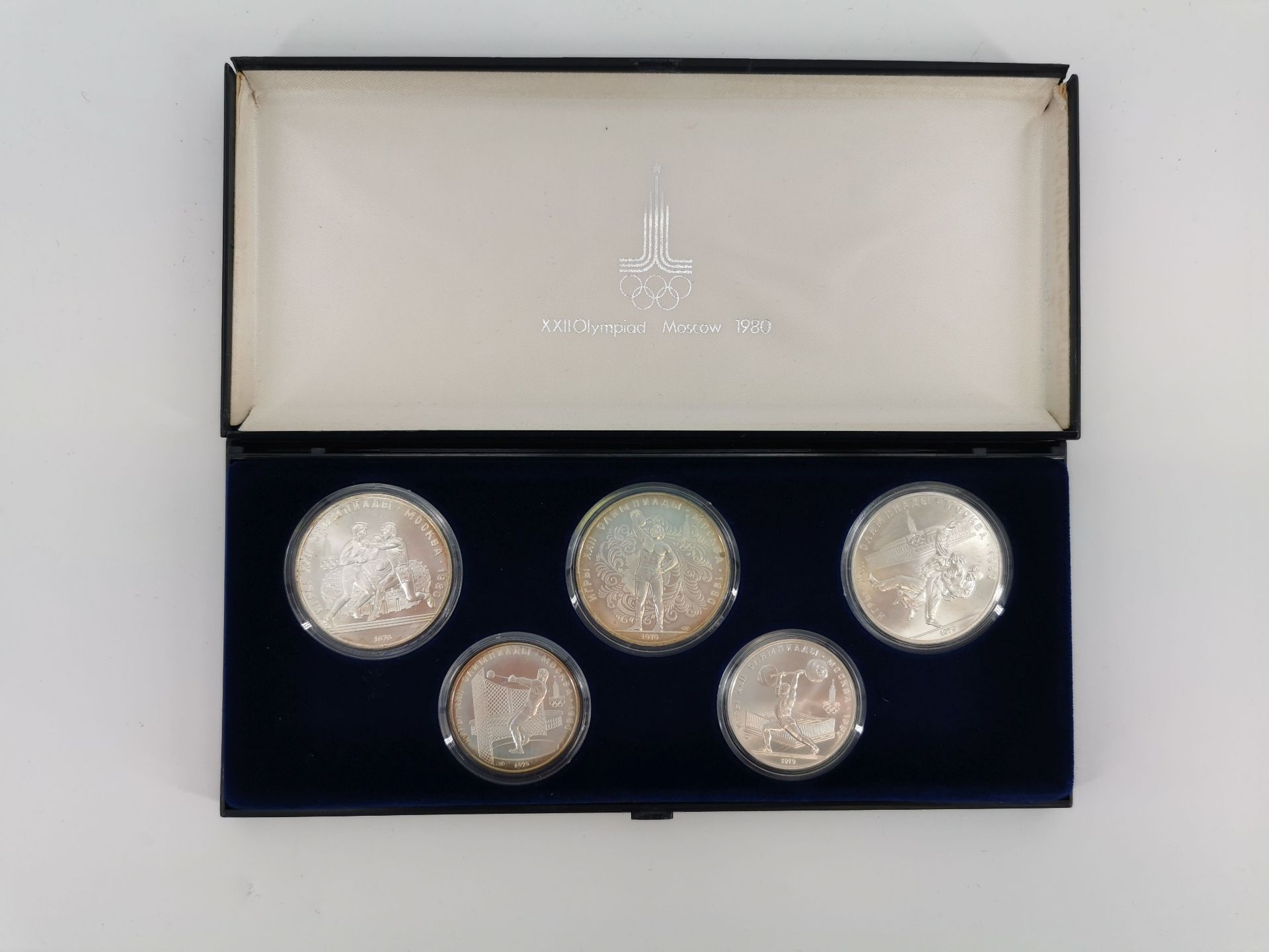 OLYMPIC GAMES COIN SET - 5 COINS