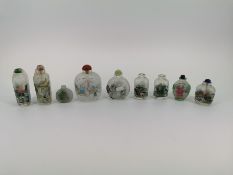 9 SNUFF BOTTLES