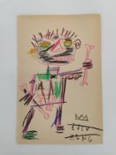 JEAN-MICHEL BASQUIAT - ZEICHNUNG