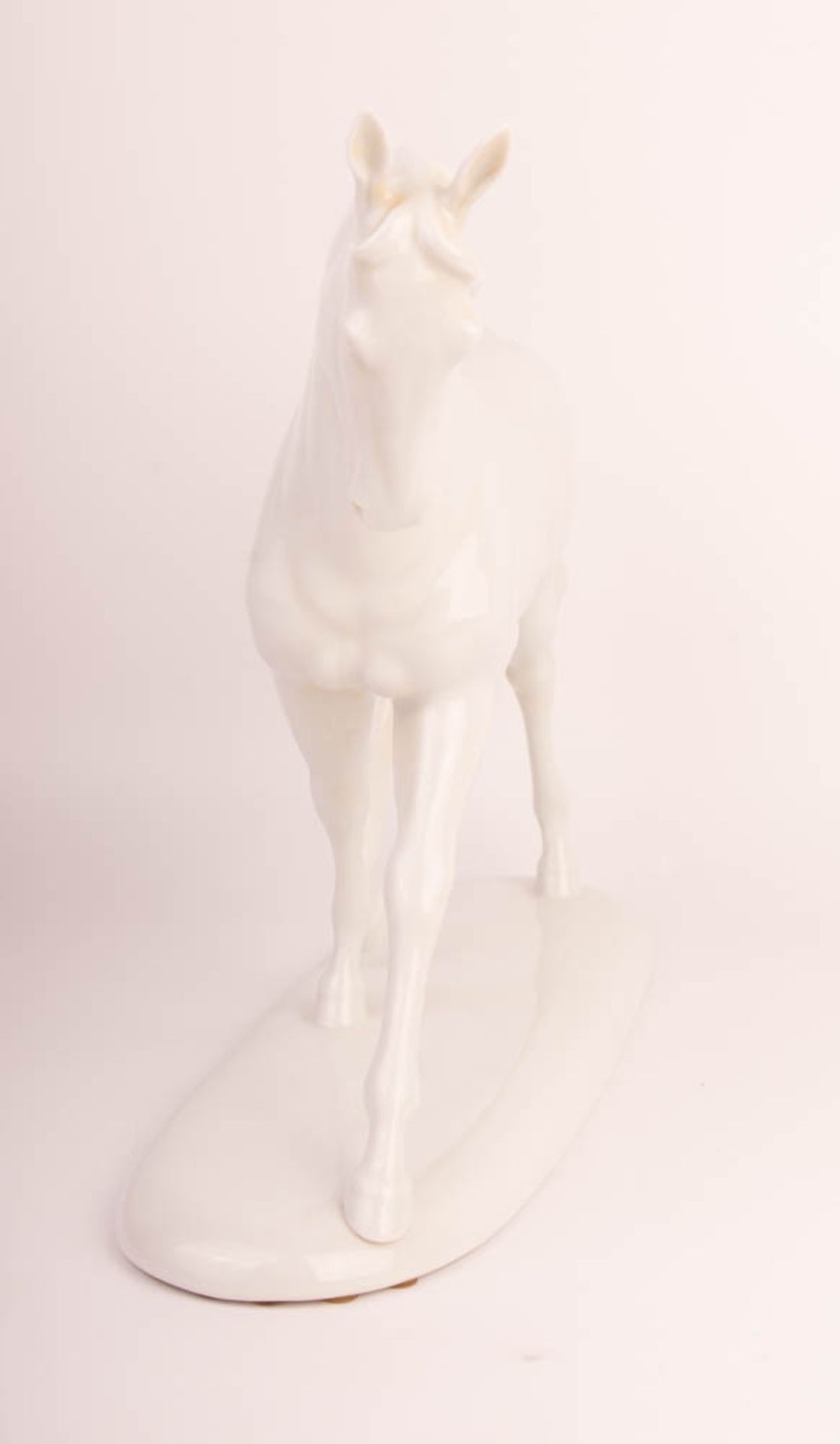 Ludwigsburg porcelain factory, trotting stallion, design E. Holzer, 20th century. - Image 4 of 6