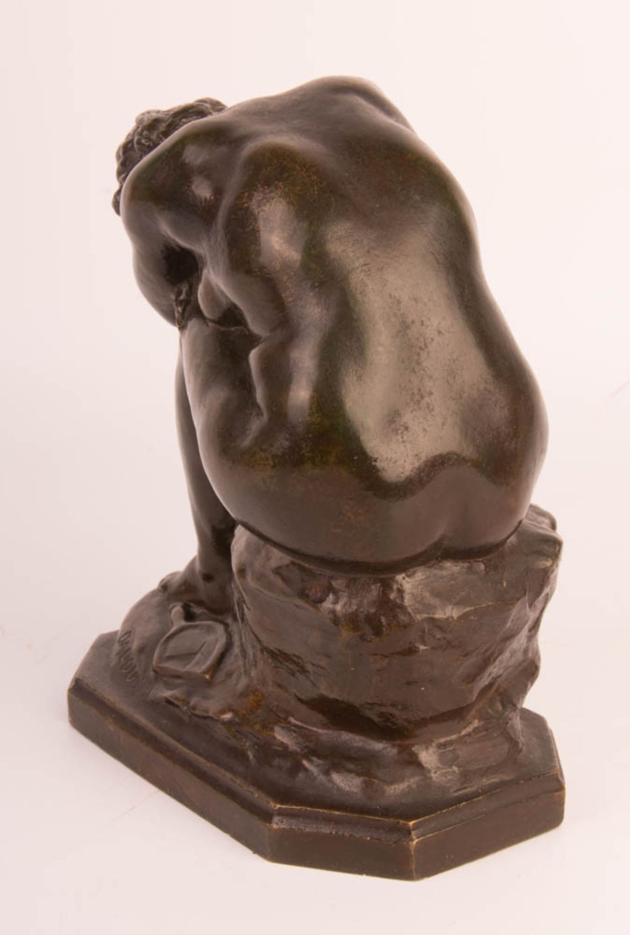 Jules Dalou, Le Miroir brisé Ou La Verité Méconnue, Bronze, 19. Jhd. - Bild 5 aus 8