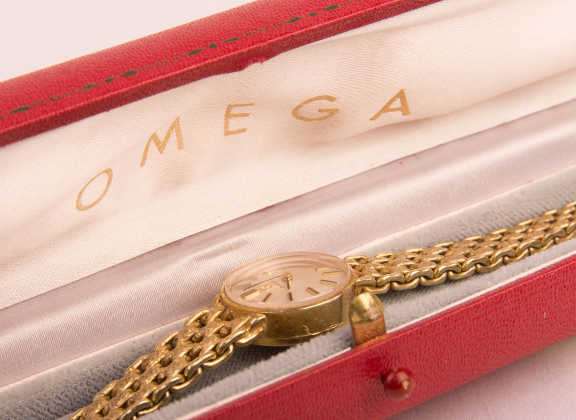 Omega ladies wrist watch, 585 yellow gold. - Image 8 of 8