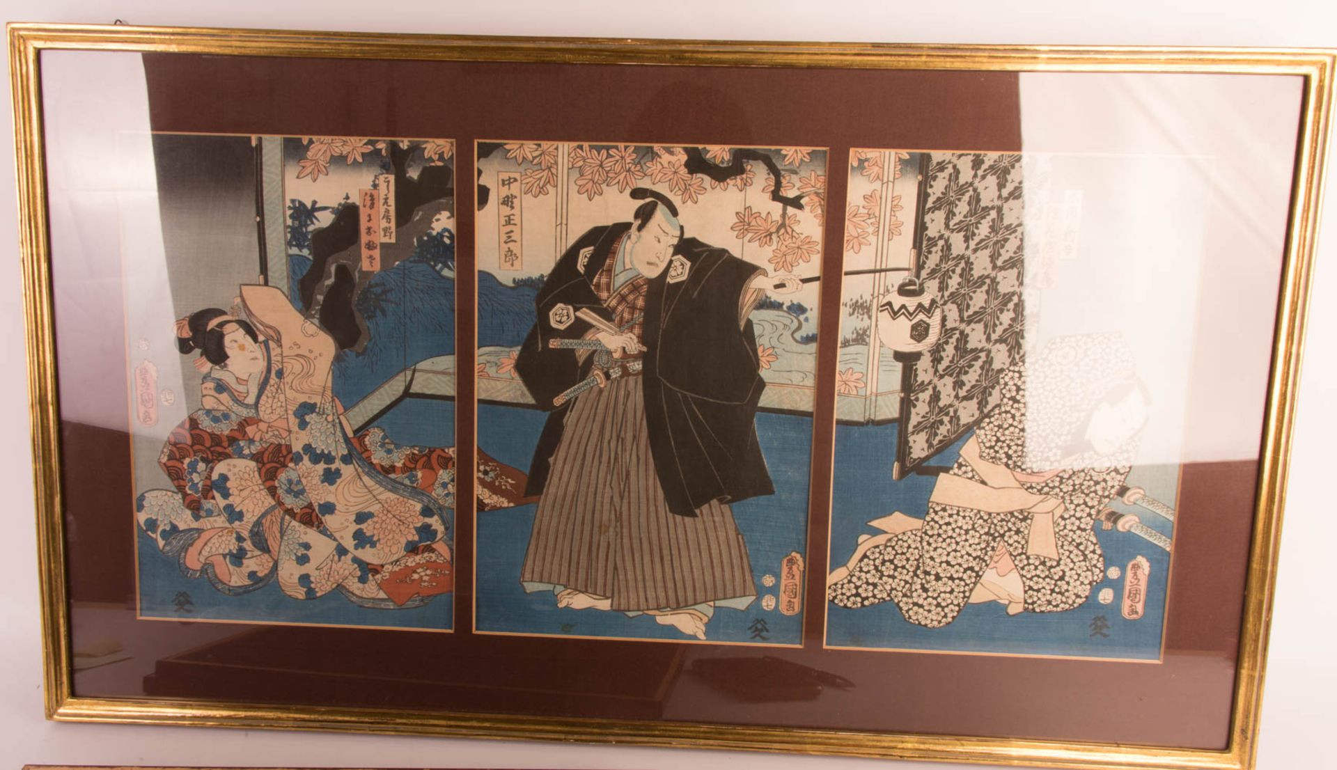 Utagawa Kunisada/ Toyokuni III, three woodblock prints, 19th century. - Image 6 of 11