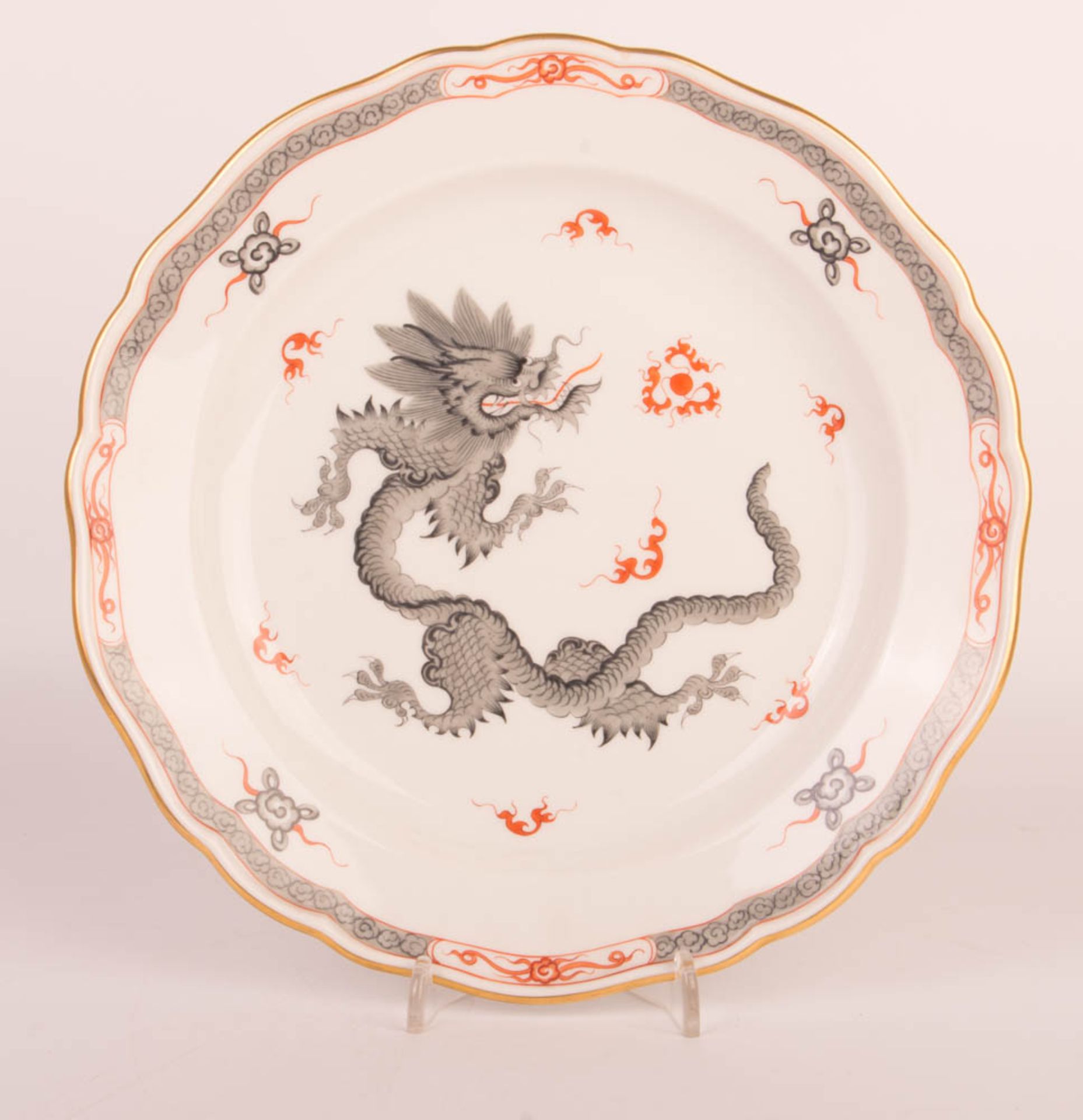 Meissen, Teller Ming-Drache, 1. Wahl.