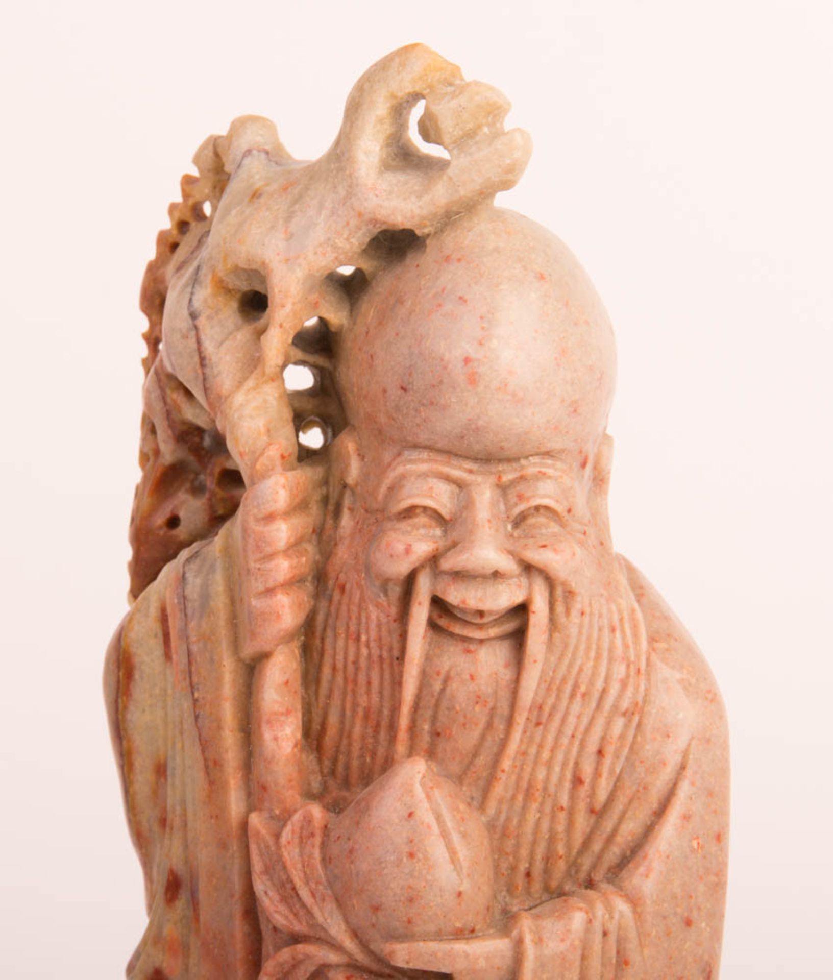 Statuette des Shoulau, Marmor/Stein, China. - Bild 5 aus 7