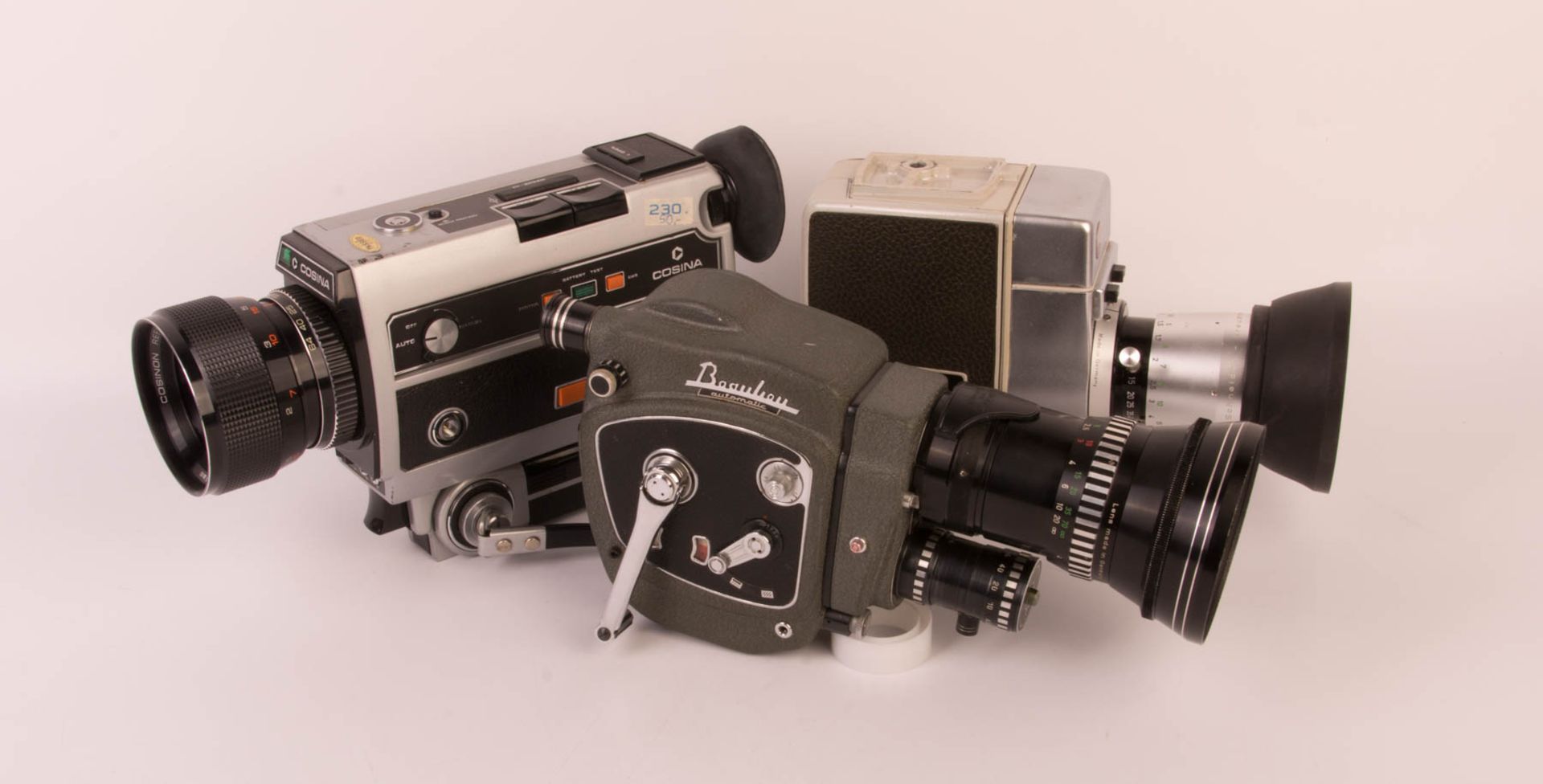 Three 8mm film cameras