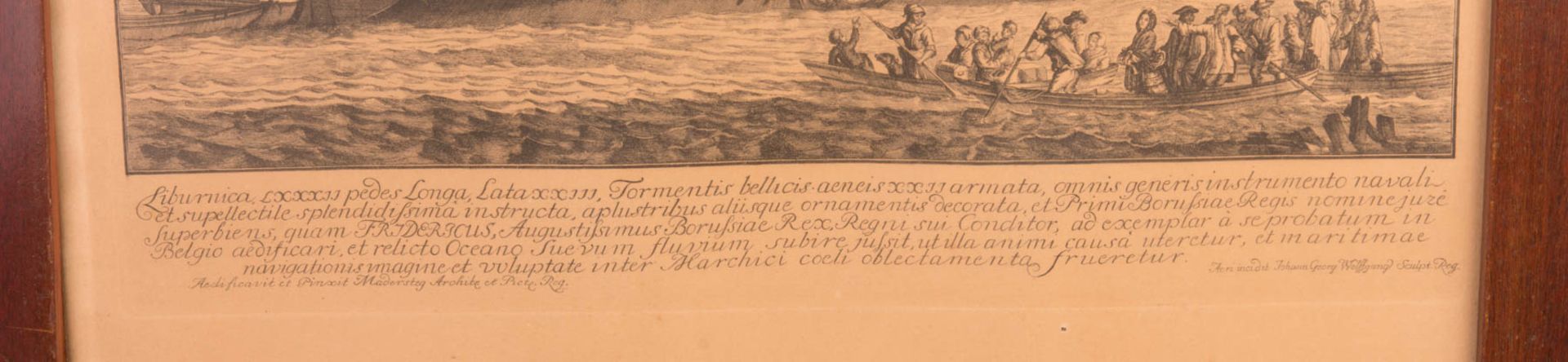 Johann Georg Wolffgang, 'Liburnica', Lithografie, 1704. - Bild 2 aus 9
