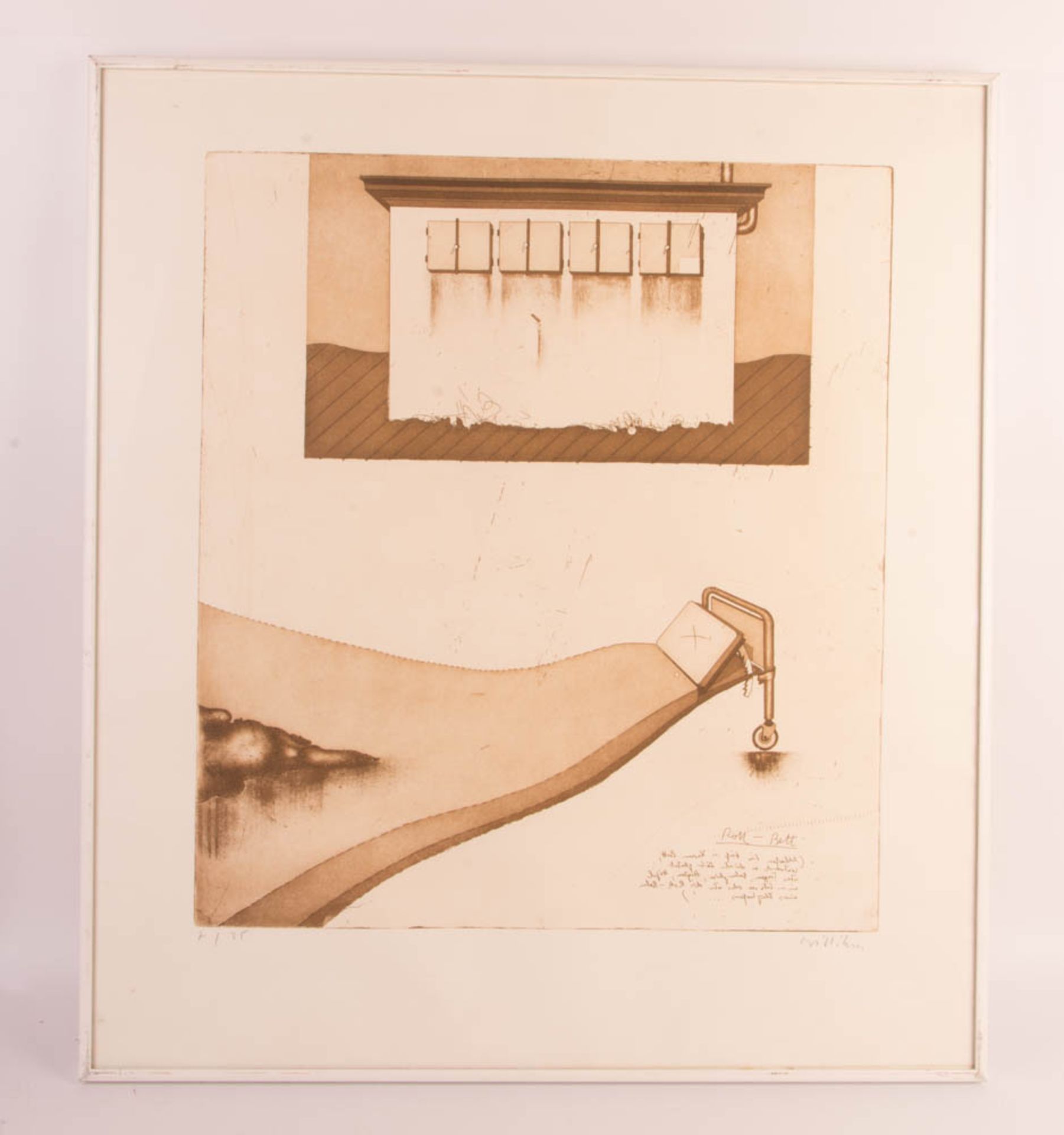 Ben Willikens, Room II, etching, 20th c.