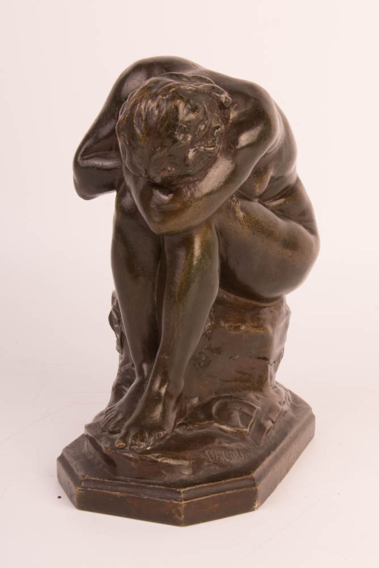 Jules Dalou, Le Miroir brisé Ou La Verité Méconnue, Bronze, 19. Jhd. - Bild 3 aus 8