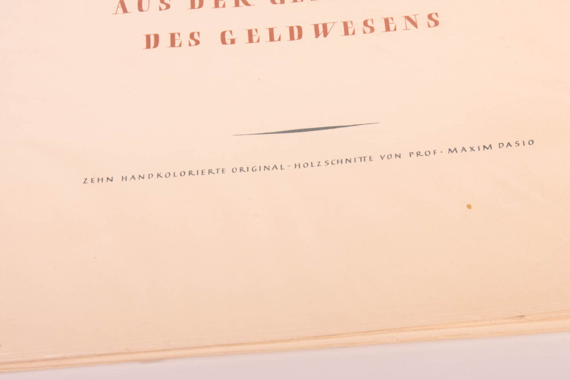 Maxim Dasio, elf Holzschnitte aus der Geschichte des Geldwesens, 19./20. Jhd. - Bild 6 aus 6