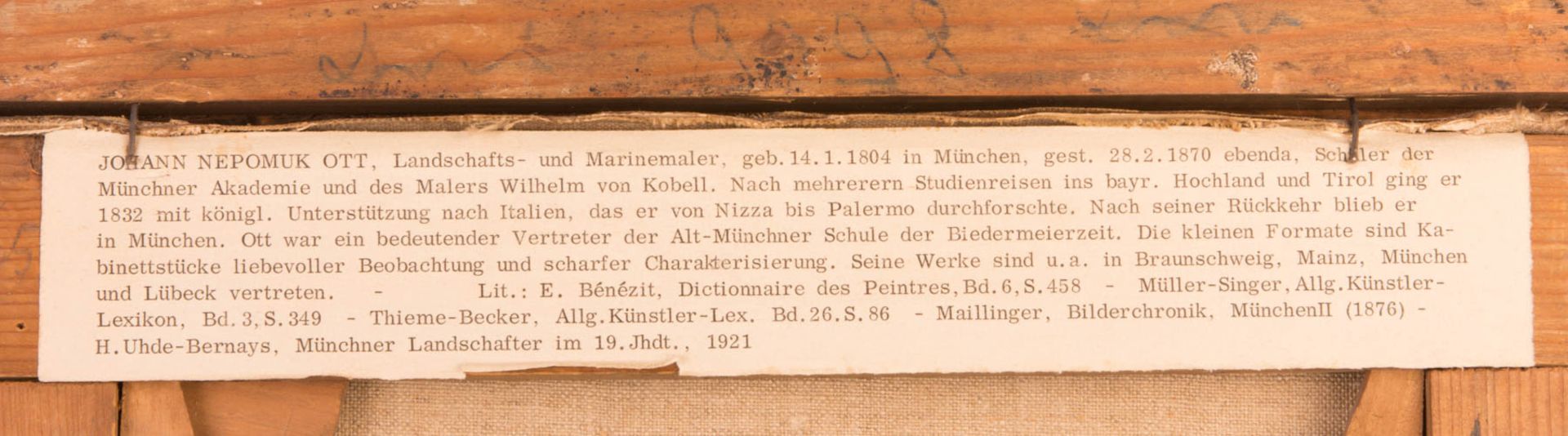 Johann Nepumuk Ott, Heiligenblut mit Großglockner, Öl auf Leinwand, 19. Jhd. - Bild 10 aus 13