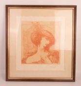 Ernst Fuchs, Cosima, Lithografie, 20. Jhd.