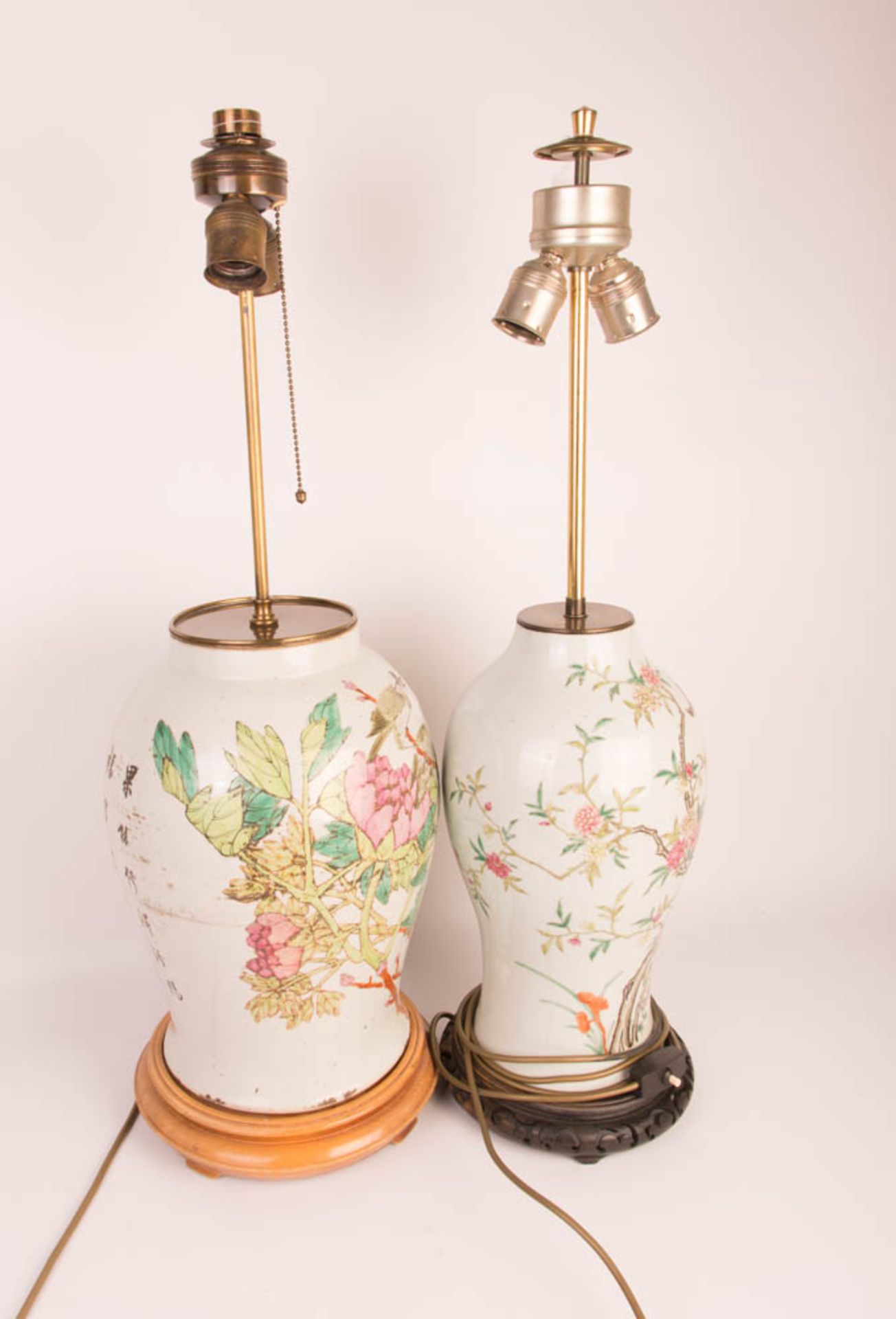 Zwei Vasenlampen, China. - Bild 4 aus 8