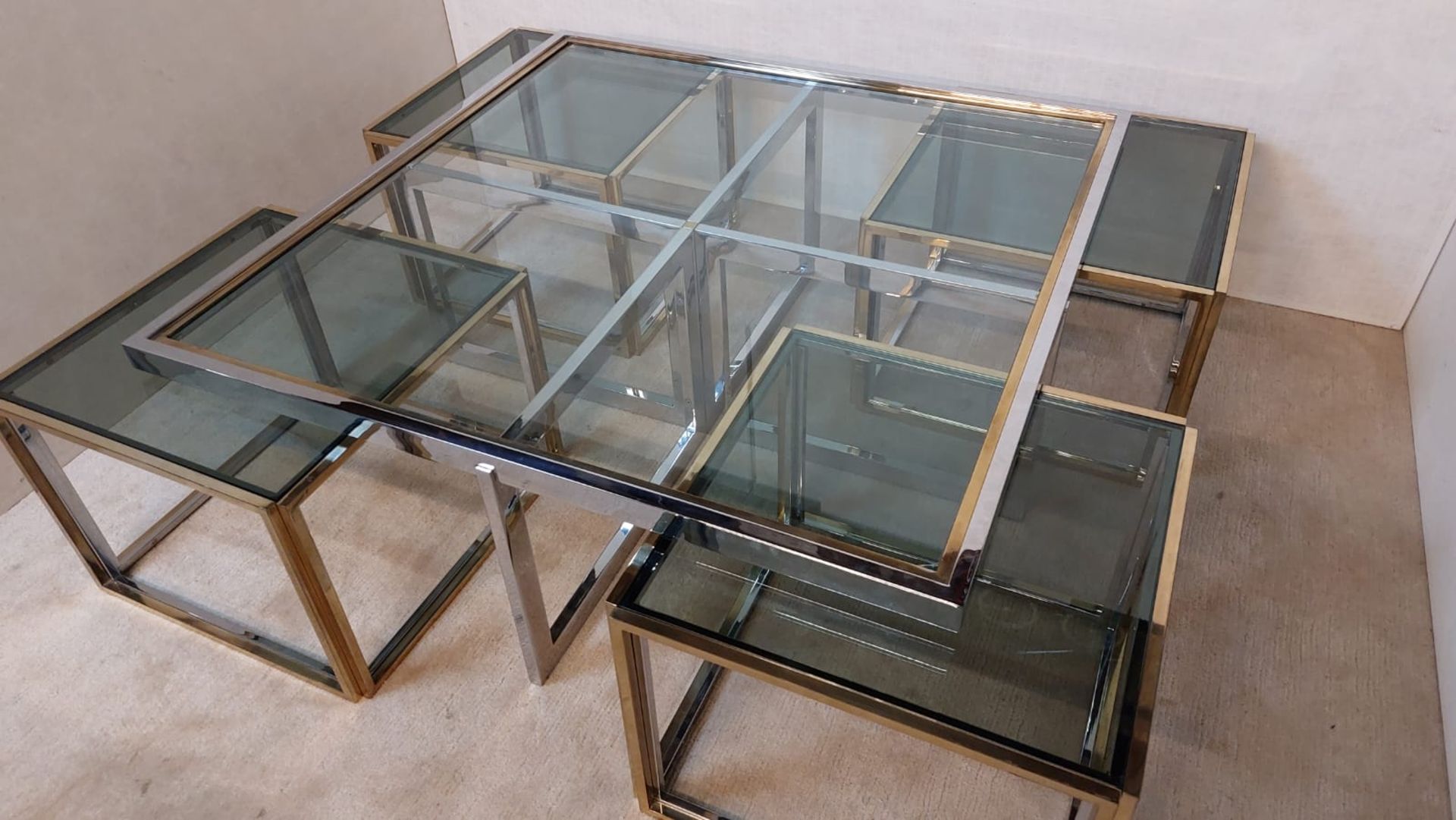 La Maison, coffee table with four set tables. - Image 3 of 13