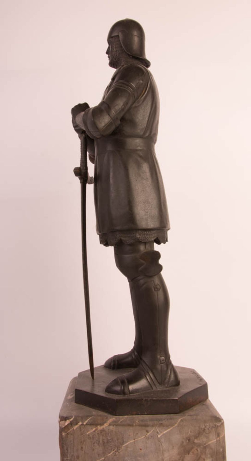 Prof. Victor Heinrich Seifert, warrior, bronze, 20th c. - Image 7 of 10