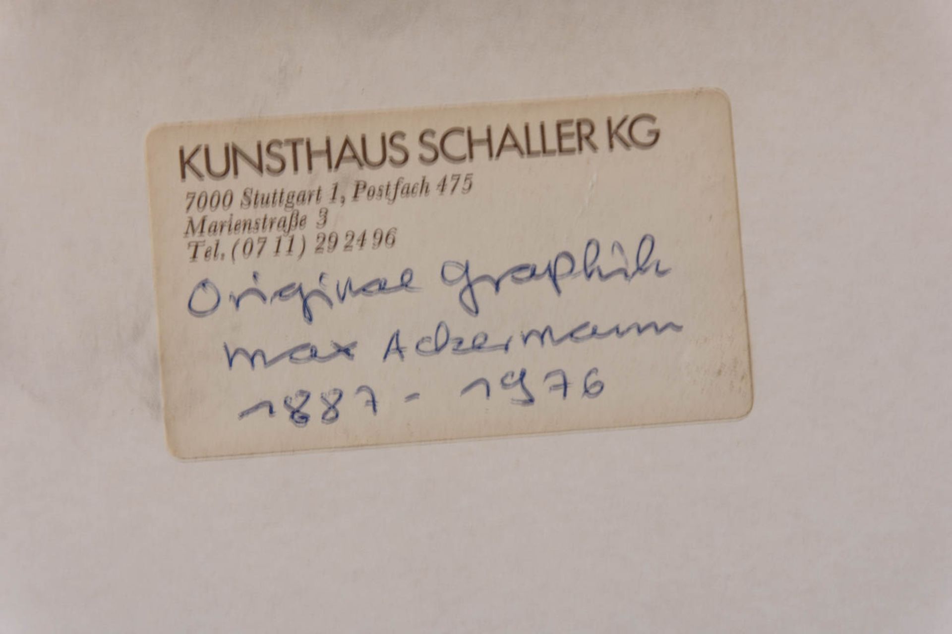 Max Ackermann, abstarkte Grafik, Pastellkreidezeichnung auf Büttenpapier, 1964 - Bild 5 aus 5