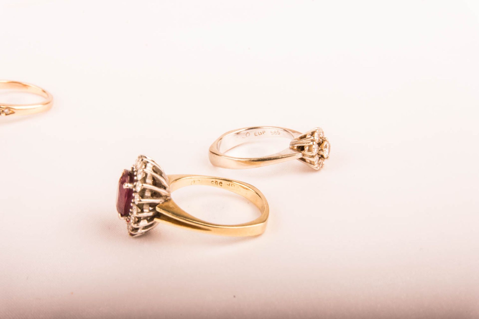 Drei Ringe in Gold - Image 5 of 5