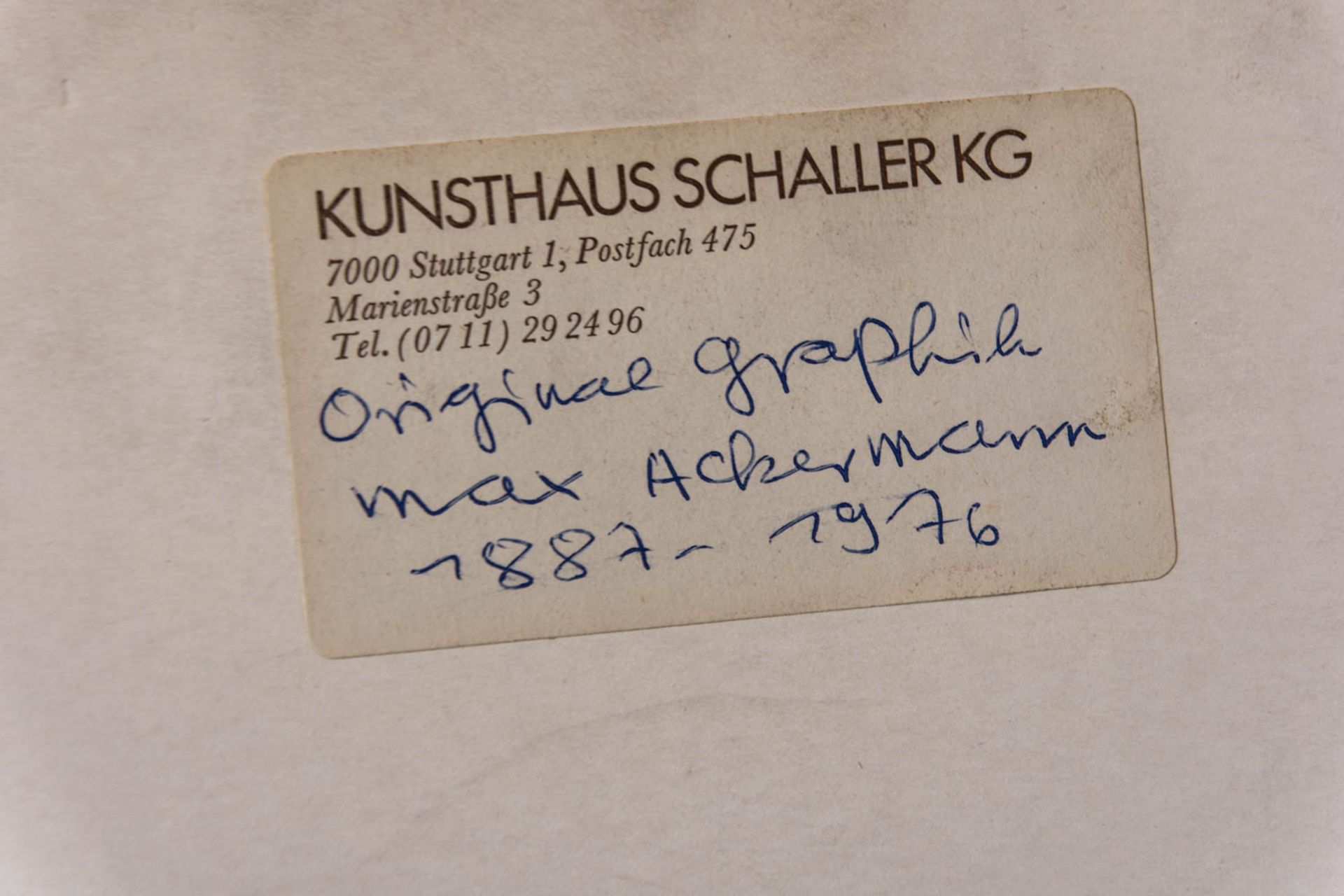 Max Ackermann, abstarkte Grafik, Pastellkreidezeichnung auf Büttenpapier, 1959 - Bild 6 aus 6