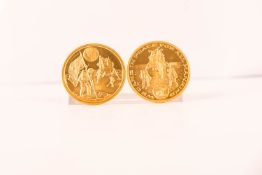 Zwei Goldmedaille zur Mondlandung von Apollo 11