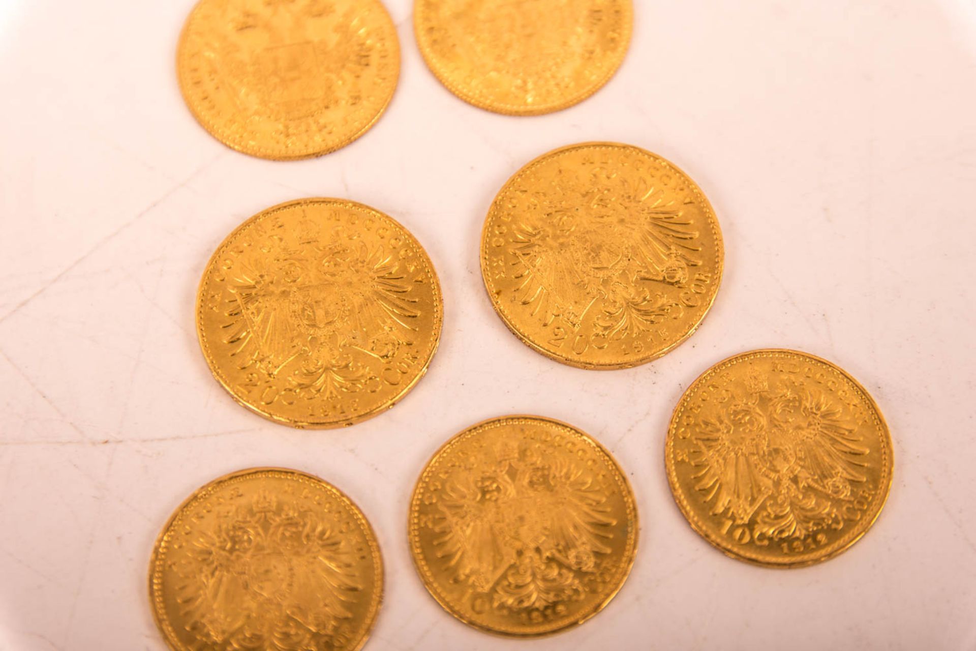 Konvolut von 7 Goldmünzen Österreich, 10 u. 20 Kronen - Bild 3 aus 8