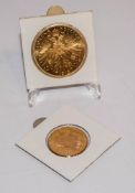 2 Goldmünzen Österreich