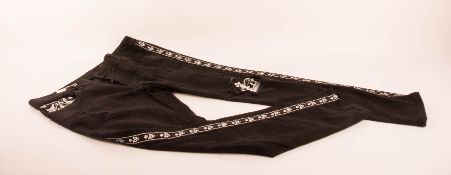 Dolce & Gabbana Schwarze Denim Hose mit Rissen