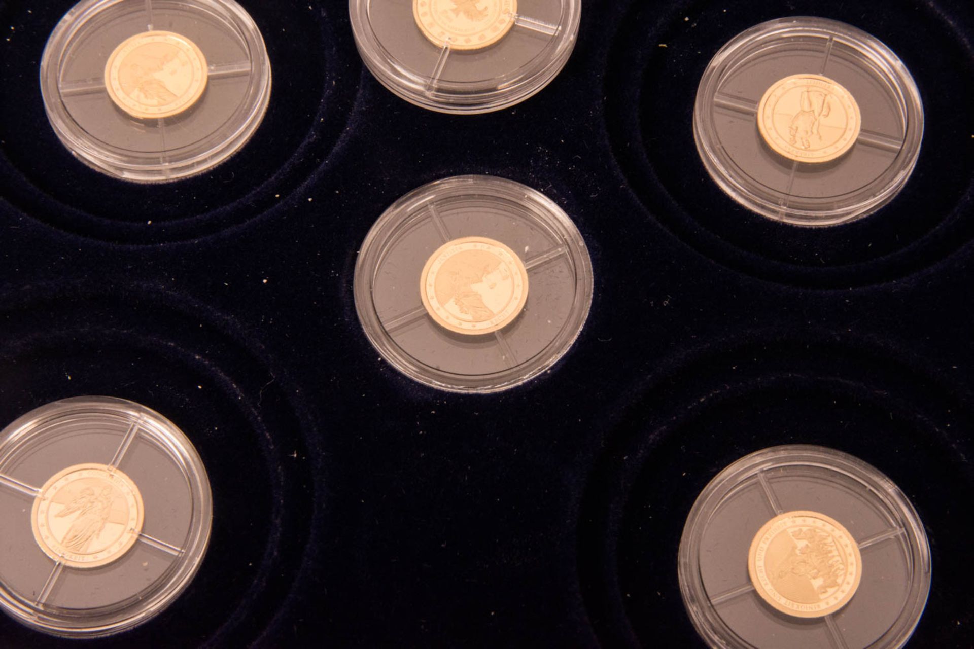 BRD Goldprägung, Goldmünzen Medaille, 585 Gold - 16 Münzen - Bild 4 aus 9