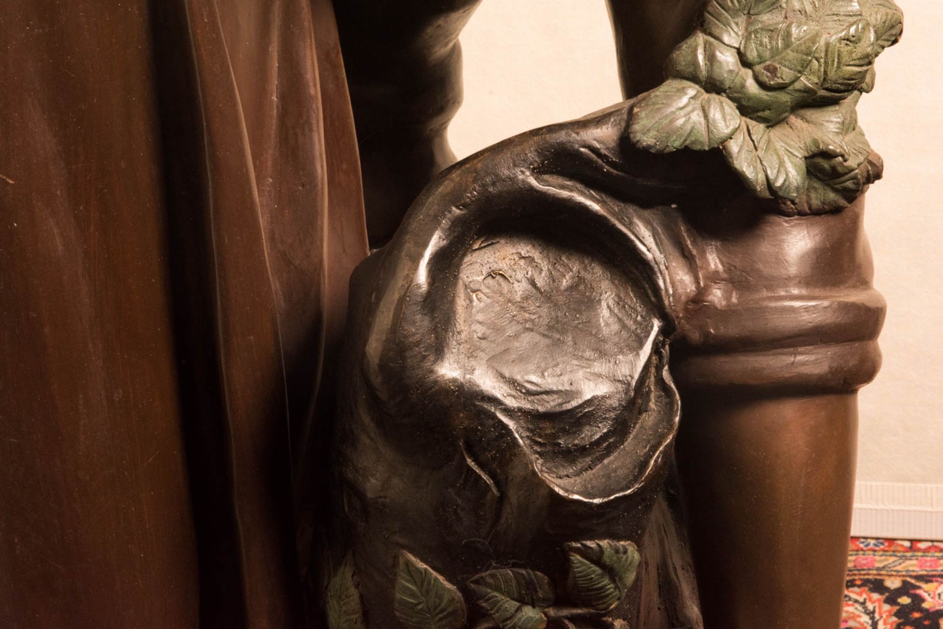 Gewaltige Bronzefigur Liebespaar, 135 cm - Bild 9 aus 12