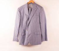 Suitsupply Anzug hellblau mit weißen Streifen
