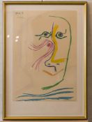 Farblithografie von Picasso