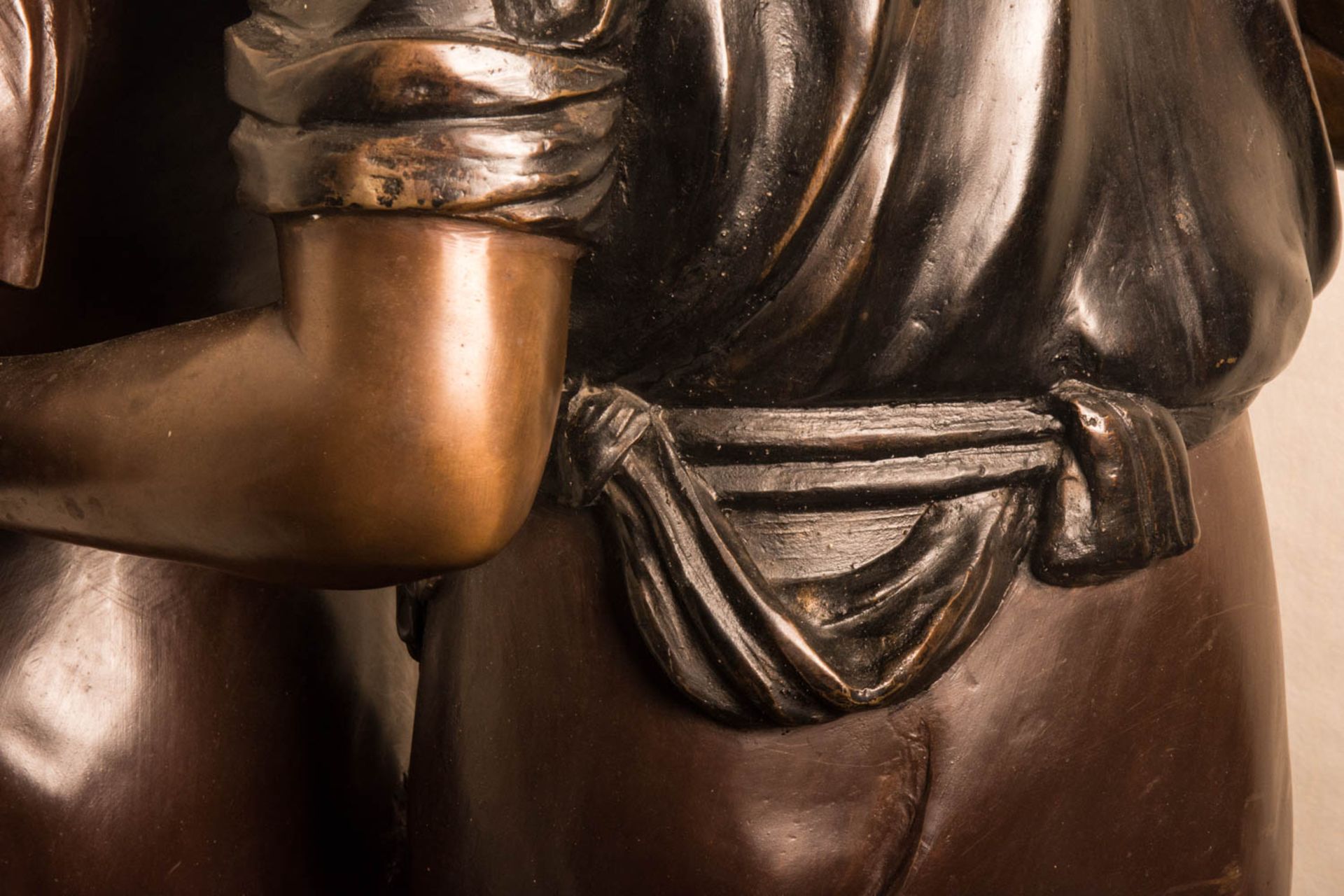 Gewaltige Bronzefigur Liebespaar, 135 cm - Bild 10 aus 12