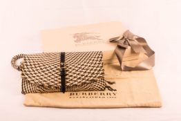 Burberry Porsum Straw Clutch