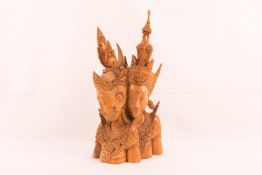 Holzskulptur aus Bali