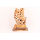 Holzskulptur Reiter auf Pferd