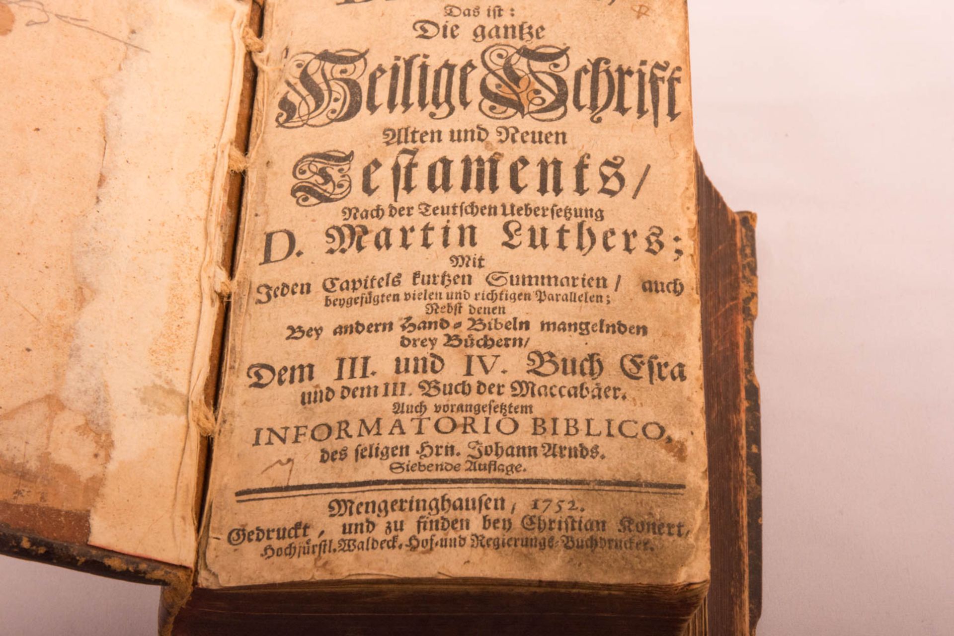 Luther Bibel, 1752