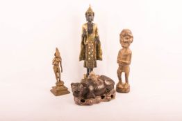 Konvolut Asiatika 4 Skulpturen