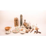 Konvolut Holz- und Keramikobjekte
