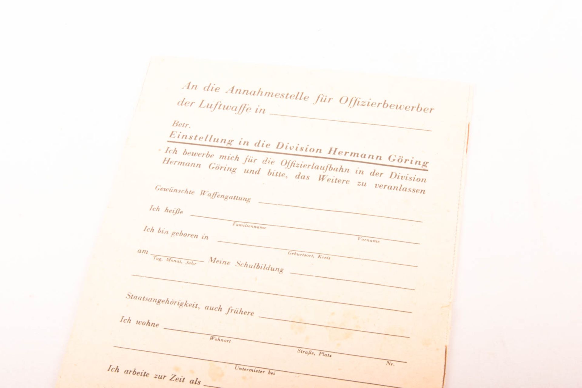 Rekrutierungsbroschüre Hermann Göring - Bild 6 aus 6