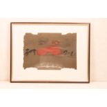 Antoni Tapies (1923-2012), "Peu roig", 1983.