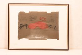 Antoni Tapies (1923-2012), "Peu roig", 1983.