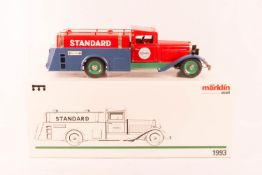 Märklin 1993 Tankwagen 1107 L "Standard", 1:16, Blechmodell, Uhrwerk, in OVP unbespielt