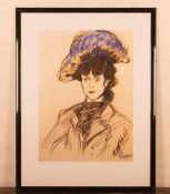 Kujau Nachlass, Picasso “La femme au chapeau bleu (Jane Avril)"