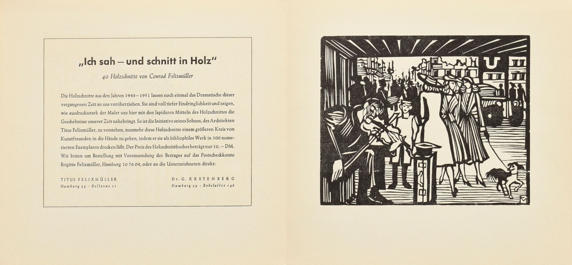 10 Various Masereel, Frans (1889-1972) and Felixmüller, Conrad (1897-1977) a.o. "Illustration to Ca - Image 2 of 14