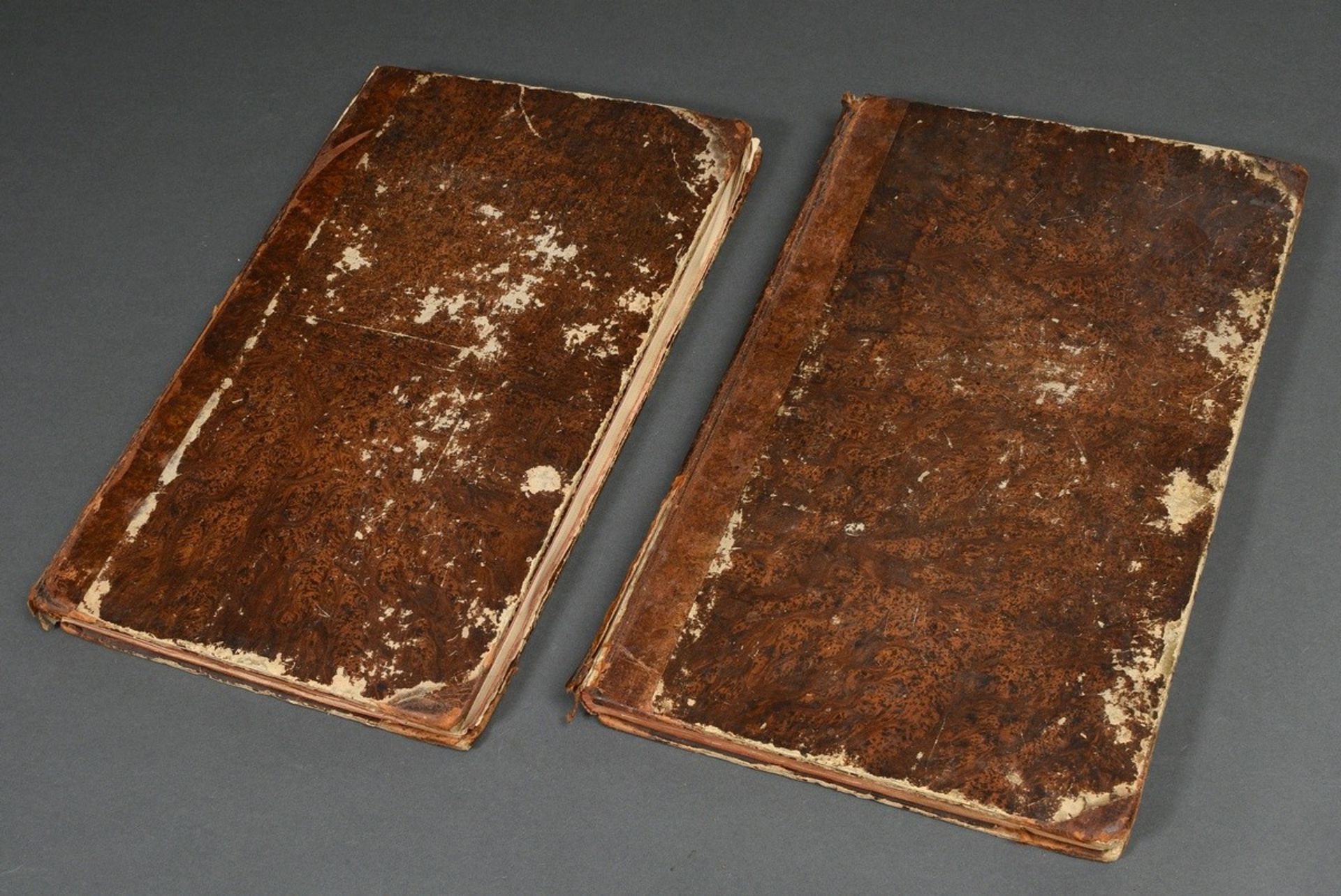 2 Bände Justus Christian von Loder "Tabularum Anatomicarum/ Volumen I und II" 1803, Halbledereinban - Bild 2 aus 8