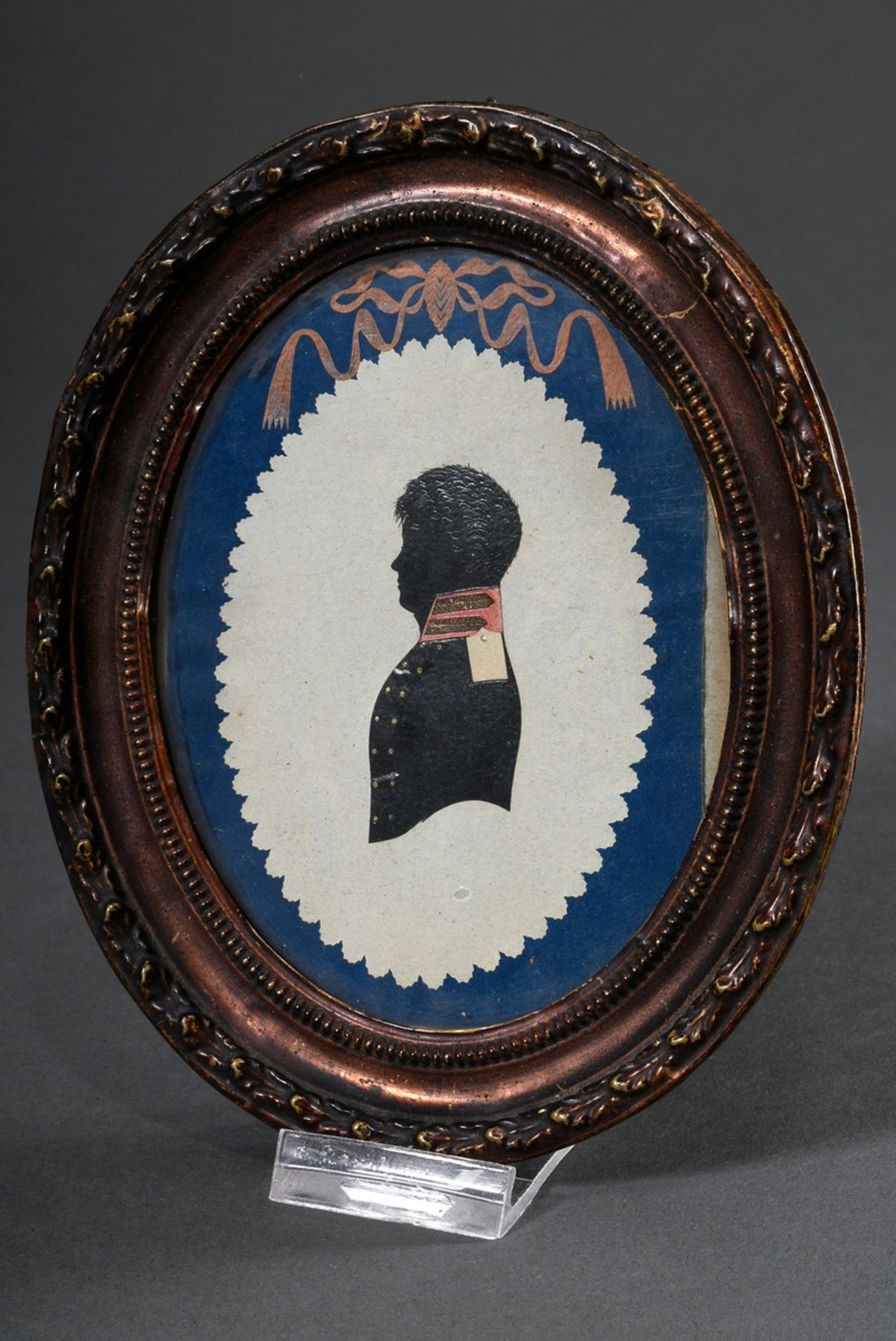 Portrait silhouette "Carl August F. H. L. von Borcke (1800-1870) as a cadet" (House Roggow) 1813, i