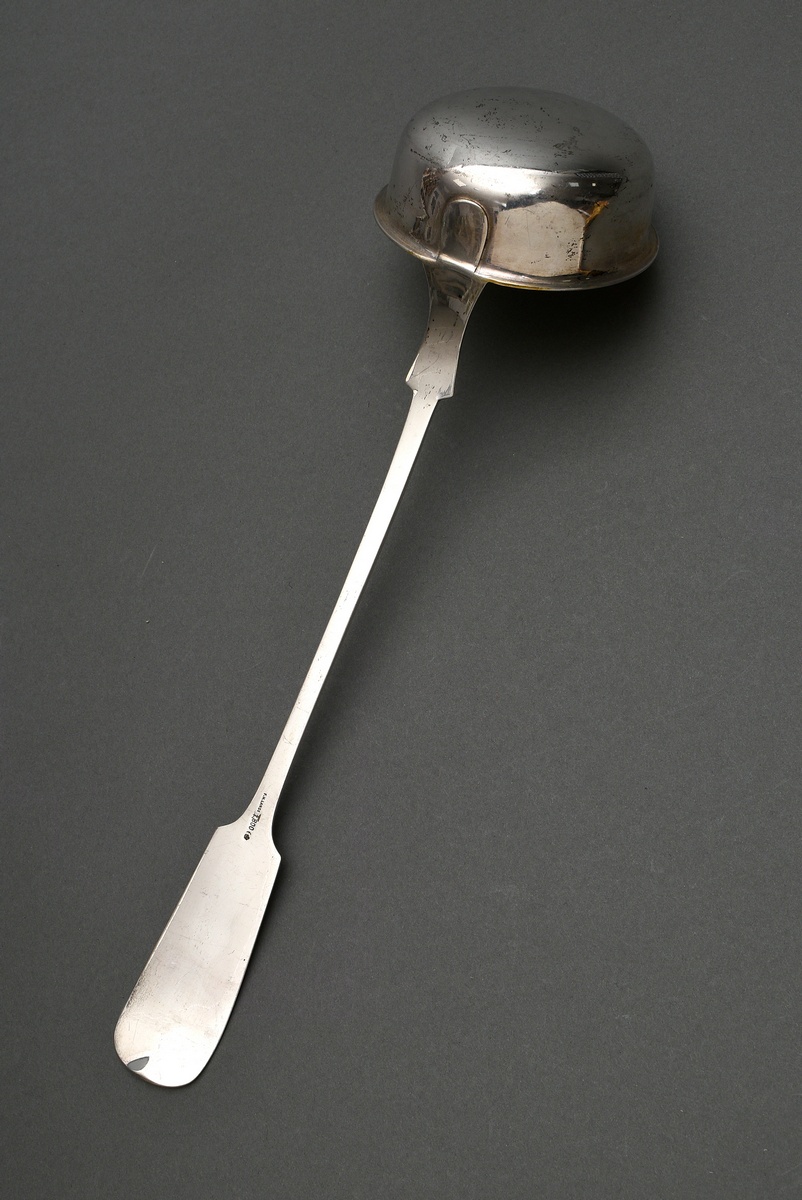Soup ladle "spade pattern" with gilded spoon, Koch & Bergfeld/ Bremen, jeweller's mark: F.H. Lange, - Image 2 of 4