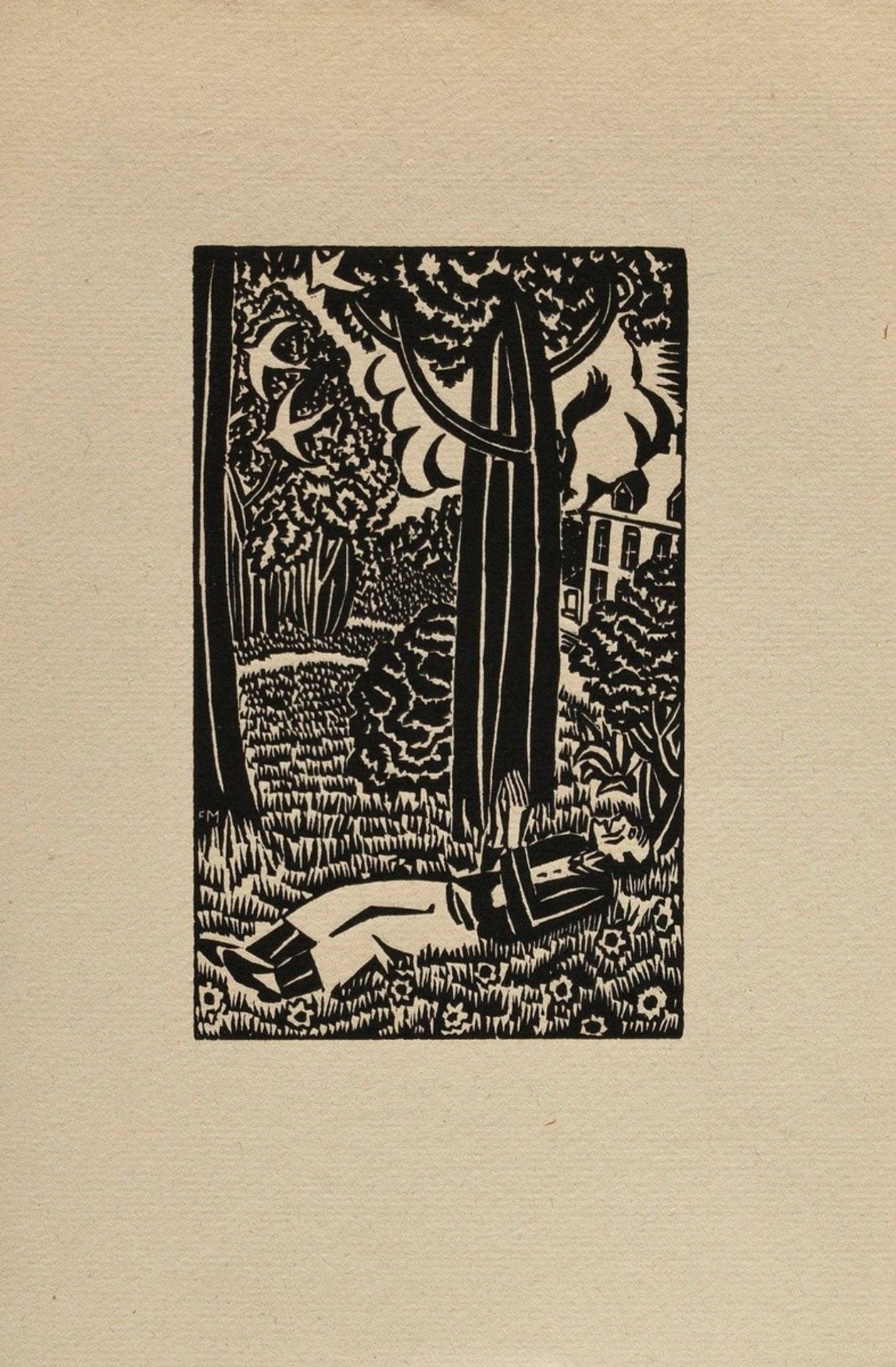 10 Various Masereel, Frans (1889-1972) and Felixmüller, Conrad (1897-1977) a.o. "Illustration to Ca - Image 9 of 14