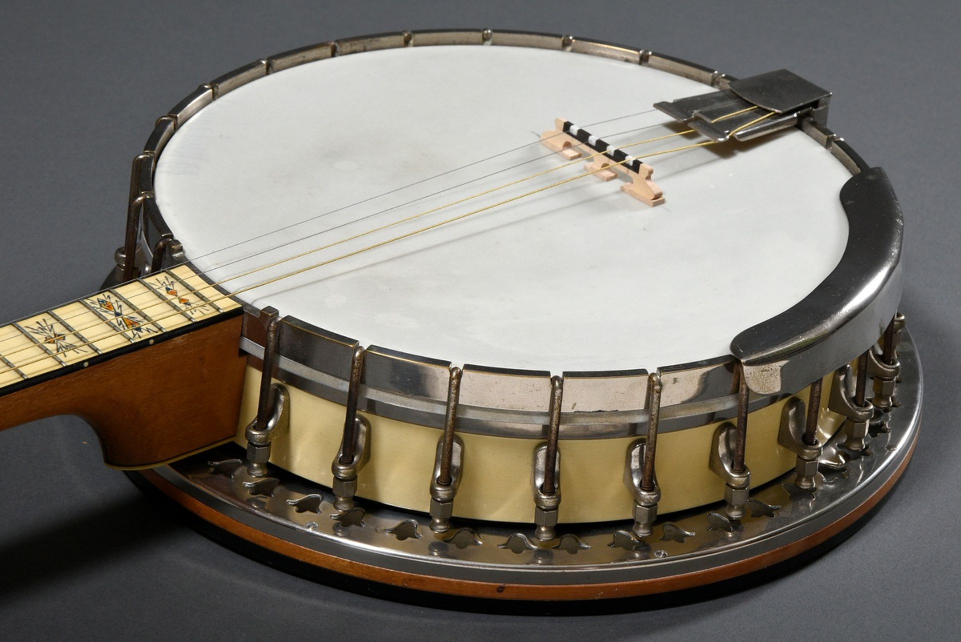 Tenor Banjo, Bacon Banjo Co. Inc. Groton Connecticut USA,  Modell "Radio Special" Seriennummer 2463 - Bild 9 aus 17