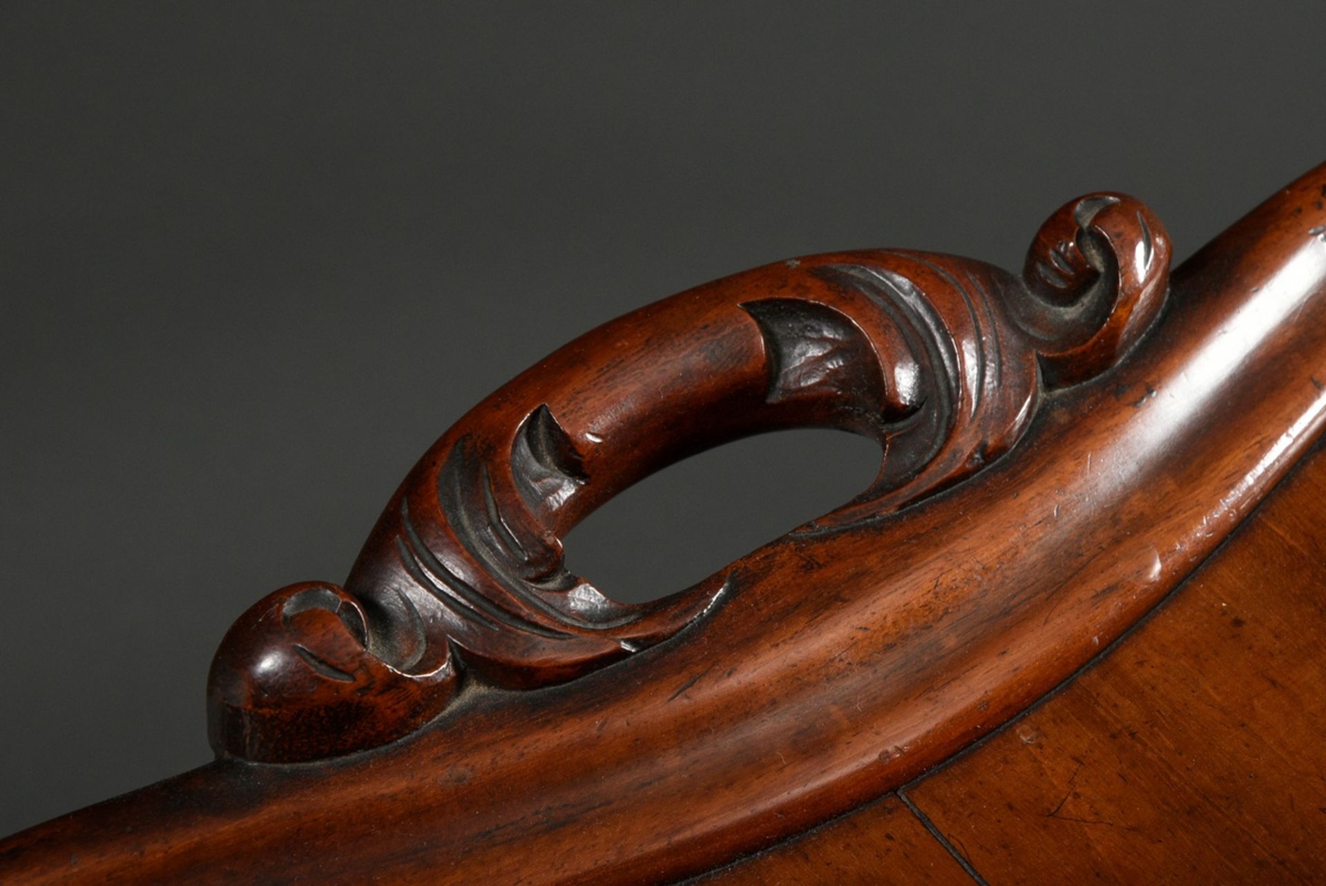 English mahogany tray table "Butlers Tray" on scissors frame, 2nd half 19th c., 74x79,5x50cm - Image 3 of 4